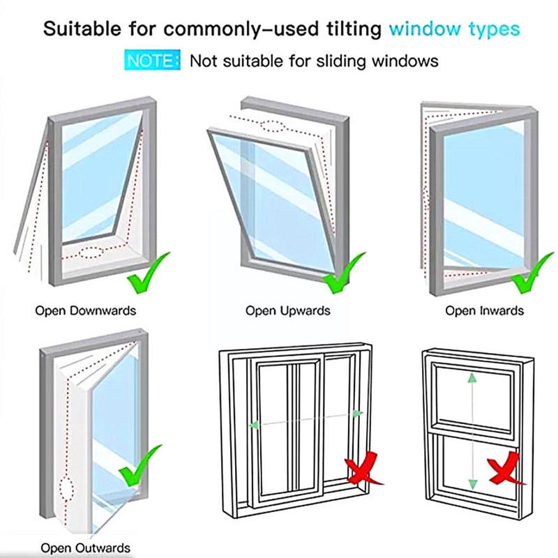 Univerzálna tesniaca handrička na okno Air Lock 4m/3m, sada na tesnenie okien, zastavenie horúceho vzduchu, pre mobilnú klimatizáciu A0O5