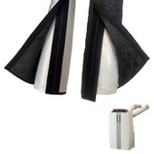 Κάλυμμα εύκαμπτου σωλήνα κλιματιστικού Κάλυμμα εύκαμπτου σωλήνα με μόνωση φορητού εύκαμπτου σωλήνα Προστατευτικό χιτώνιο σκόνης Αέρα Πανί πλάκα εξόδου αέρα Κάλυμμα σωλήνα σωλήνα σωλήνα