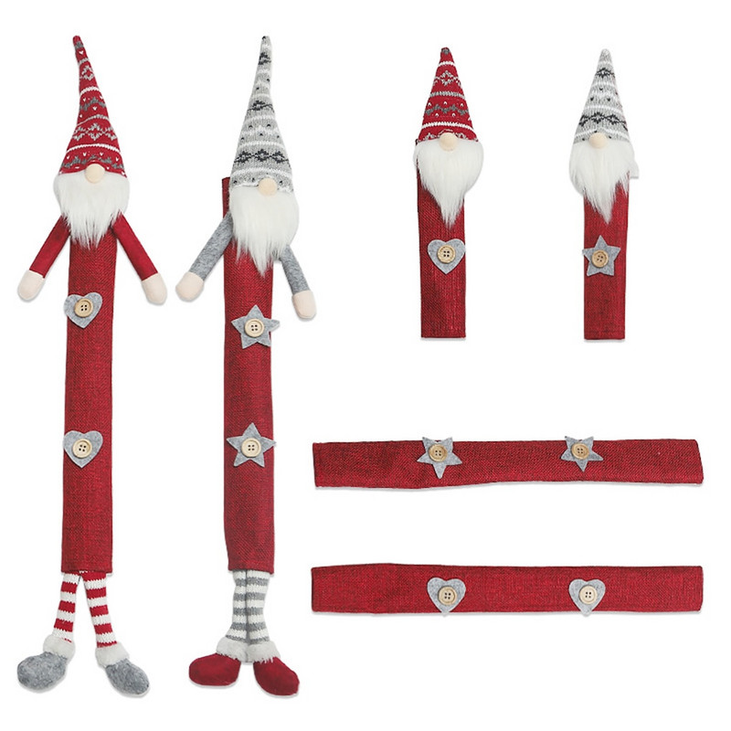 6 darabos hűtőszekrény fogantyú dekoratív huzatok csúszásmentes készülék fogantyúvédők háztartási fesztivál mosható