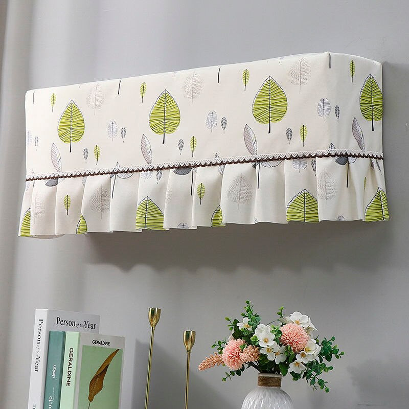 Nástenné kryty na klimatizáciu, prachotesné, s potlačou a volánikmi, proti znečisteniu, do spálne, vintage, umývateľné, ochranné, obľúbené domáce...