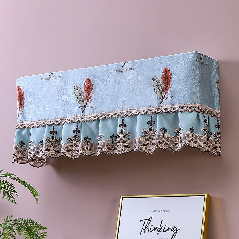 Nástenné kryty na klimatizáciu, prachotesné, s potlačou a volánikmi, proti znečisteniu, do spálne, vintage, umývateľné, ochranné, obľúbené domáce...