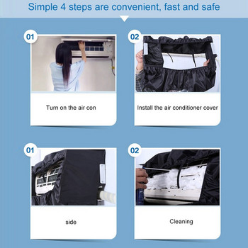 Κλιματιστικό Dustproof Εργαλεία Καθαρισμού Αδιάβροχο κάλυμμα Air Condition Ανθεκτικό Dust Protect Storage Bag Protective cover