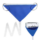 Kryt na čistenie klimatizácie, chránič proti prachu a umývaniu klimatizácie, čistiaci kryt, ochrana proti prachu a klimatizácii, vrecko na náradie