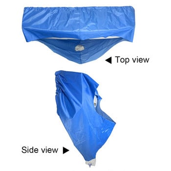 Επιτοίχιο Κλιματιστικό Αδιάβροχο κάλυμμα καθαρισμού για το κλιματιστικό Dust Washing Clean Protector Bag 1p/1,5p/2p/3p Μπλε