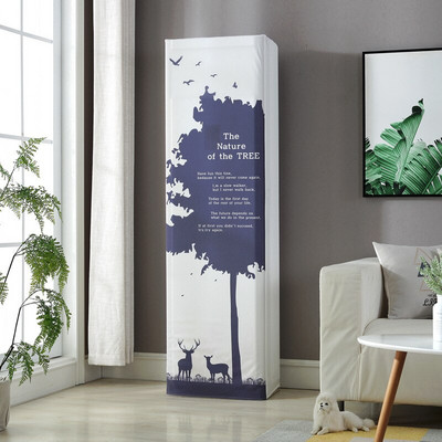 Hotă de dulap în formă pătrată Decorați acasă Pânză Artă Capac de praf Aer condiționat vertical Simplitate Condiționare modernă