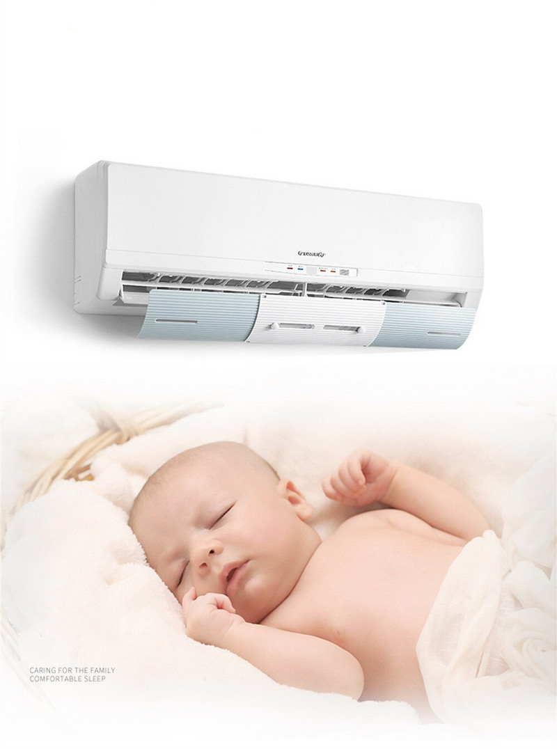 Nastaviteľný kryt klimatizácie, čelné sklo, deflektor klimatizácie, prepážka, smerovka vetra, mesačný priamy štít proti vetru