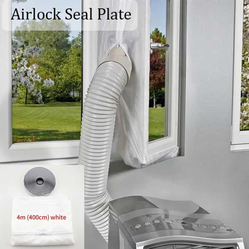Padlólégkondicionáló zár Ablaktömítés Vászonlemez burkolat minden mobil klímaberendezéshez Ablak légkondicionáló kimeneti tömítés