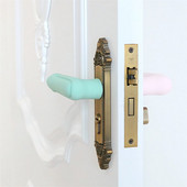 2 bucăți/set silicon mâner ușă mânecă mâner cameră bebeluș copil protecție împotriva accidentului suită ușă mâner mâner mănuși protector acasă