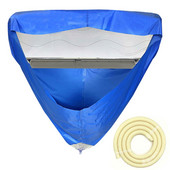 Nástenný PVC kryt klimatizácie, prachotesný, vodotesný, priehľadný kryt klimatizácie s drenážnym otvorom a nástrojom na vodnú hadičku