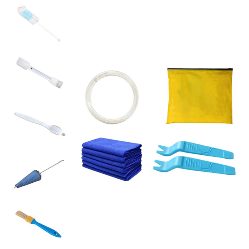 Kryt na klimatizáciu s 2,4 m vodovodným potrubím/uterákom/kefou, nástenný ochranný kryt na čistenie klimatizácie a vrecko na čistič