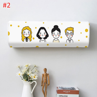 Kryt klimatizácie s kreslenou potlačou, ľahko čistiteľný kryt na klimatizáciu, ochranný kryt na stenu