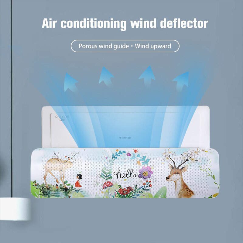 1 ks nastaviteľný kryt klimatizácie, deflektor proti priamemu fúkaniu, vodiaca doska proti vetru