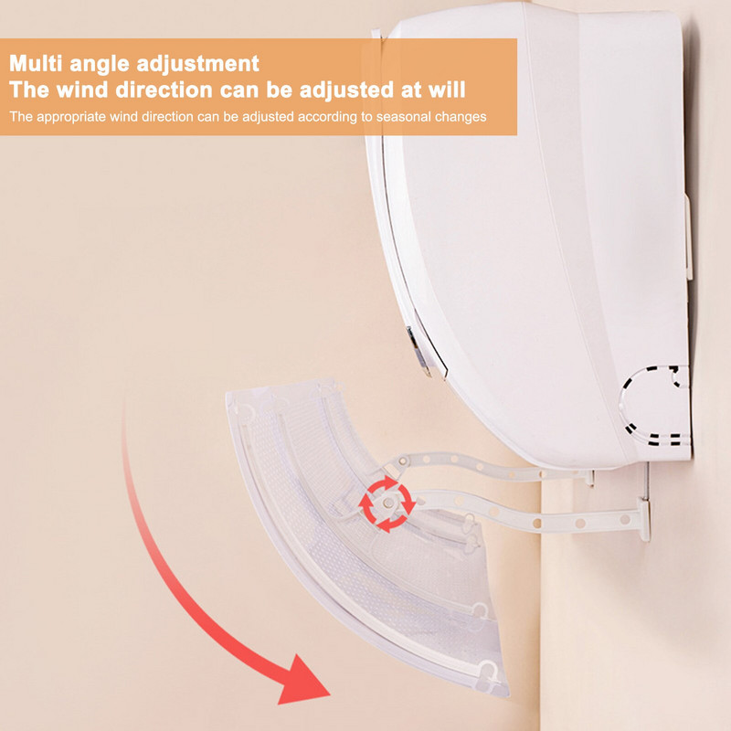 Nastaviteľný deflektor vzduchu pre klimatizáciu, čelné sklo klimatizácie proti priamemu fúkaniu vetra