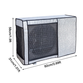 AC капаци за външен модул Прозорец AC капак Външен миещ се издръжлив лесен за използване капак за климатик за външен