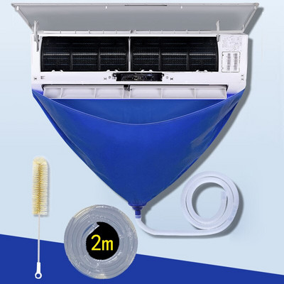 Čistiaci kryt klimatizácie s vodovodným potrubím, vodotesné čistenie, ochrana proti prachu, čistiaci kryt, vrecko, čistiaca kefa