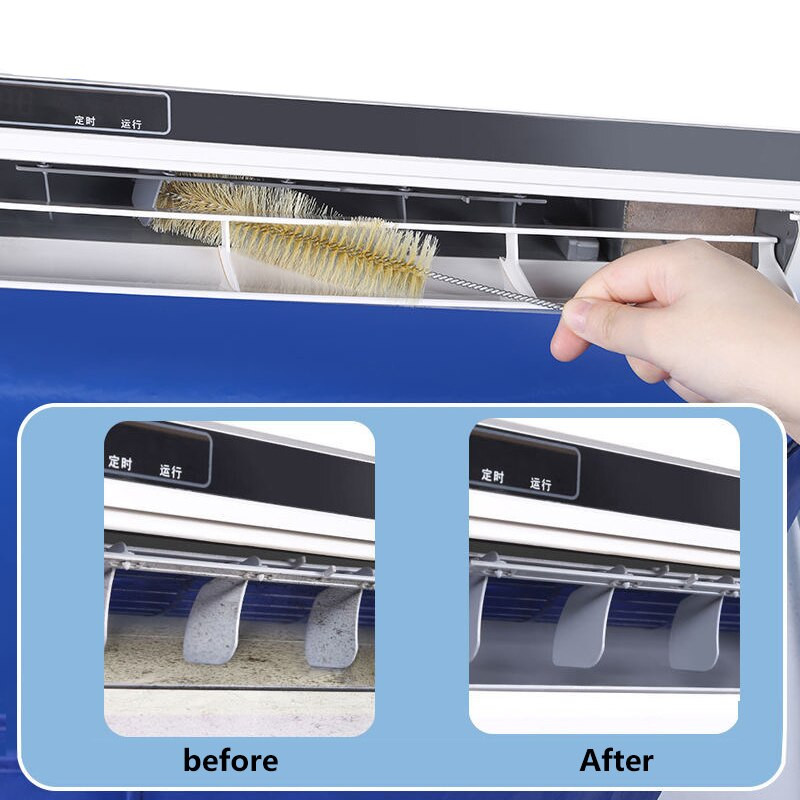 Čistiaci kryt klimatizácie s vodovodným potrubím, vodotesné čistenie, ochrana proti prachu, čistiaci kryt, vrecko, čistiaca kefa