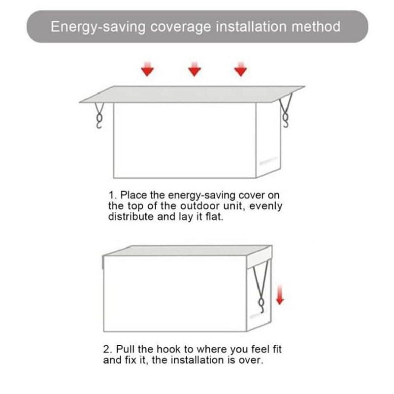 Εξωτερικό κάλυμμα κλιματιστικού Αδιάβροχο αντισκονικό φύλλο αλουμινίου μονωτικό φιλμ Σύστημα ψύξης αέρα Εξωτερικά καλύμματα προστασίας μηχανήματος
