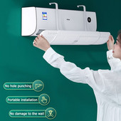 Zasúvateľný čelný štít klimatizácie, protišmykový deflektor vzduchu, zavesený deflektor klimatizácie pre domácnosť