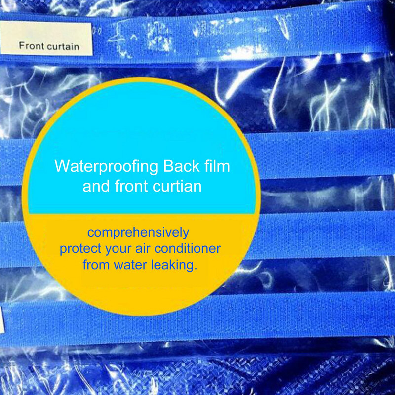 Súprava na čistenie vodotesného krytu klimatizácie s podpornými doskami, ochranné vrecko na umývanie prachu pre mini-split klimatizačné jednotky