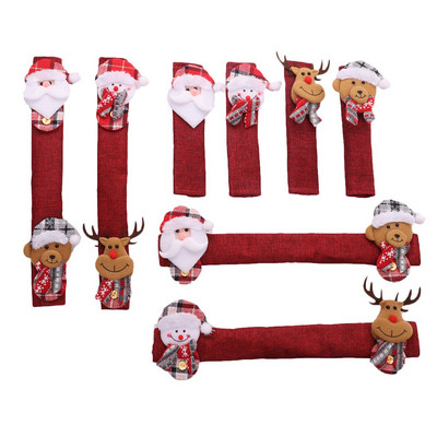 Božićna navlaka za ručku hladnjaka Poklopac za ručku na vratima Kuhinjski uređaji za hladnjak Štitnik za rukavice Štitnik za kvake #t2g