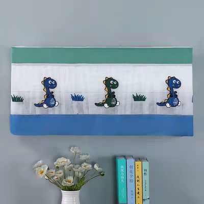 Čipkované kryty na klimatizáciu, luxusné kvetinové výšivky, prachotesný kryt, kompletný nástenný kryt na klimatizáciu