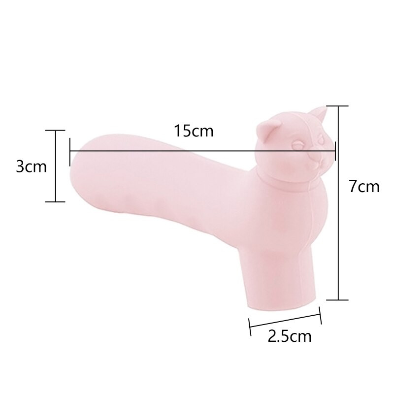 Silikonska navlaka za ručku u obliku svinje, dječja, dječja sigurnosna zaštita od sudara, zaštitna torbica za ručku na povlačenje za vrata