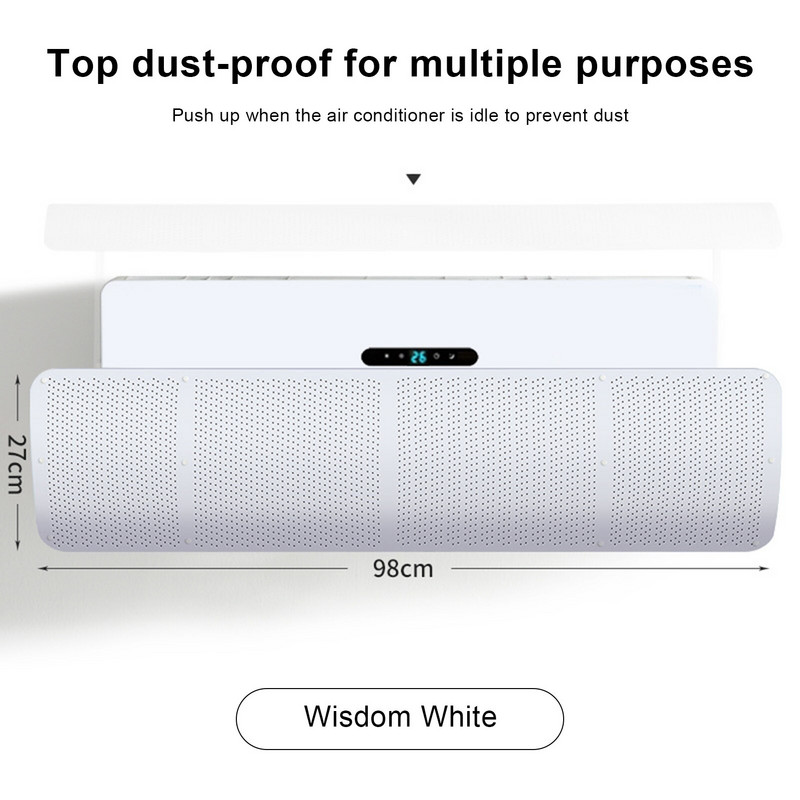 Skalabilno viseće vjetrobransko staklo klima uređaja Deflektor zraka protiv izravnog puhanja Pregrada kućnog klima uređaja