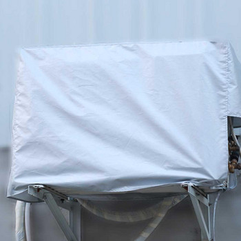 Капак за външен климатик Измиване Водоустойчив капак за прах Анти-дъжд Многоразмерна торбичка за почистване на външния капак на главния двигател