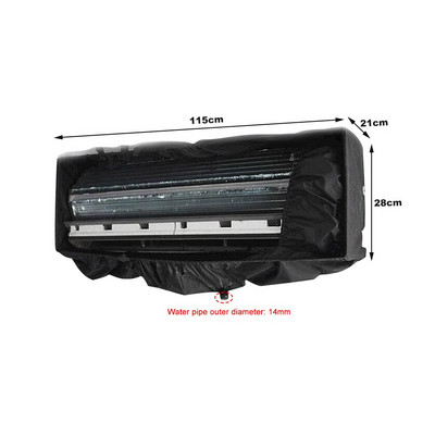 Kryt klimatizácie, umývanie nástennej klimatizácie, ochranný kryt proti prachu, čistiace vrecká s vodovodným potrubím 3M