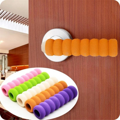 2Pcs Гумен Crash Pad Protector Anti-collision Door Stopper Безопасност Бебе Деца Защита Home Decor Стопове Дръжки Хардуер