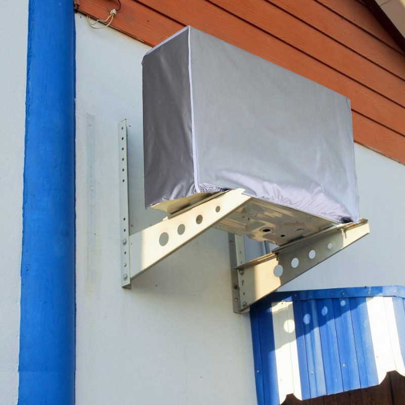 3 размера Капак за външен климатик Климатик Водоустойчив капак за прах Измиване Против прах Противосняг Почистваща чанта Устойчива на дъжд