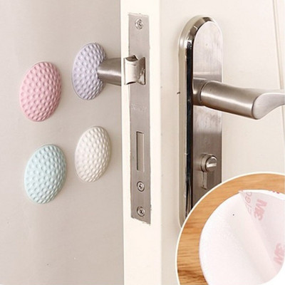 5Pcs Удебеляване на стената Mute Door Stick Golf Styling Гумена дръжка на калника Брава на вратата Защитна подложка Стикери за защита на дома