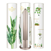 1 ks okrúhly kryt klimatizácie so zipsom, otváranie bez nutnosti odstraňovania, čistenie, ochrana proti prachu