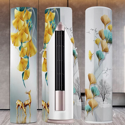 1 ks okrúhly kryt klimatizácie so zipsom, otváranie bez nutnosti odstraňovania, čistenie, ochrana proti prachu