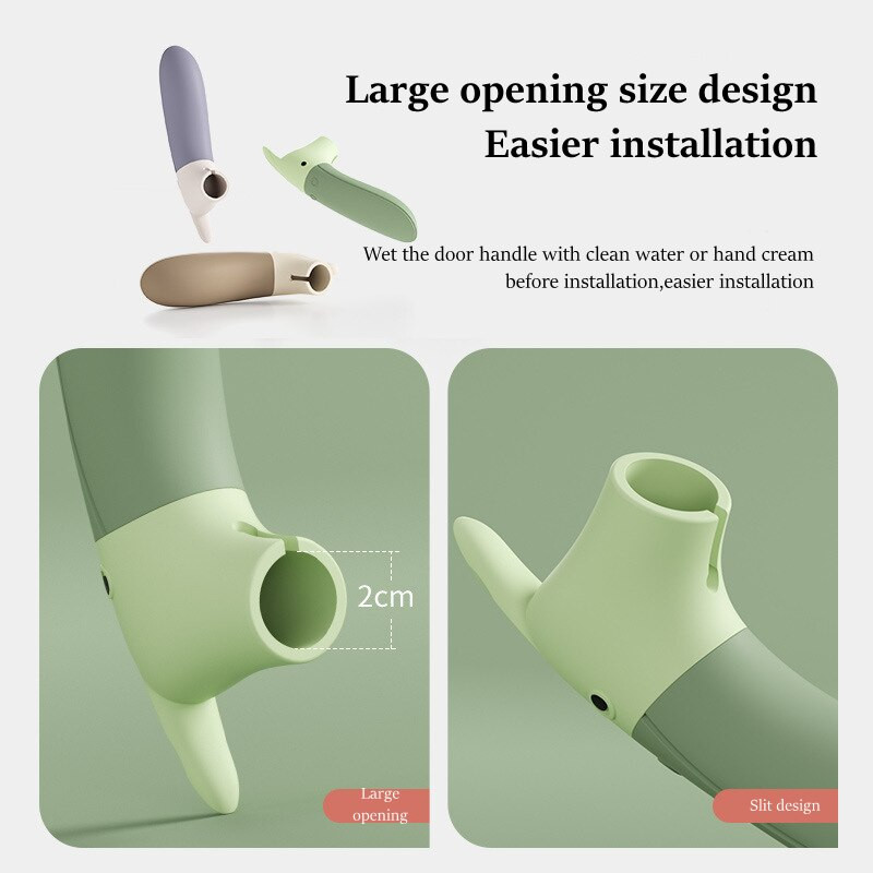 3 ks silikónové rukavice na kľučky dverí, kreslené, proti kolízii, antistatické, detské ochranné kľučky dverí, interiérové dvere, chrániče domov