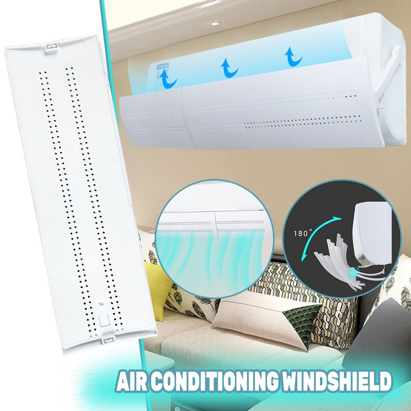 Vjetrobransko staklo klima uređaja Vjetrobransko staklo klima uređaja protiv izravnog puhanja Zidni poklopac za prozorski klima uređaj