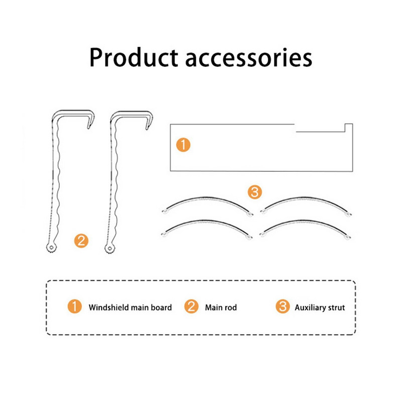 Škálovateľný závesný čelný štít klimatizácie, deflektor vzduchu proti priamemu fúkaniu, klimatizácia pre domácnosť, prepážka Wb001