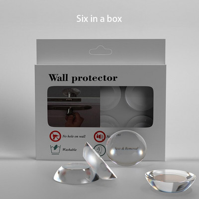 6 vnt / rinkinys Lipnios buferinės pagalvėlės Silikoninės durelių kamštis spintelės buferiai sienos apsauga baldai šaldytuvas, apsaugantis nuo susidūrimo