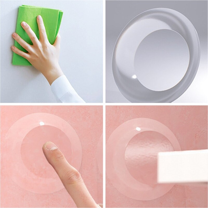 6 vnt / rinkinys Lipnios buferinės pagalvėlės Silikoninės durelių kamštis spintelės buferiai sienos apsauga baldai šaldytuvas, apsaugantis nuo susidūrimo