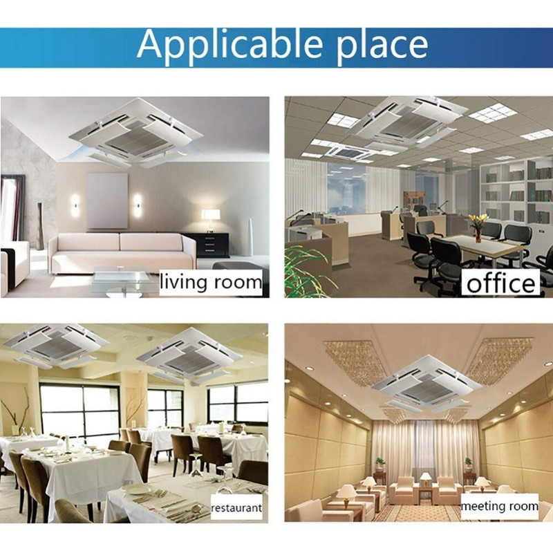 Légterelő Állítható újrafelhasználható légterelő mennyezeti szellőzőnyílásokhoz otthoni HVAC, AC és mennyezeti regiszterek Légkondicionáló terelő