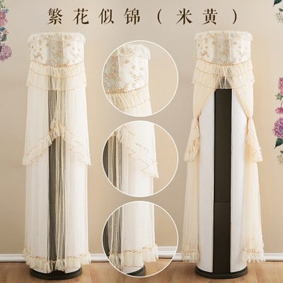 Acoperiri tridimensionale cilindrice din dantela pentru aparate de aer conditionat Aer conditionat pentru locuinta Husa de protectie Dulap de conditionare a prafului