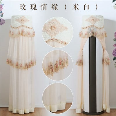 Acoperiri tridimensionale cilindrice din dantela pentru aparate de aer conditionat Aer conditionat pentru locuinta Husa de protectie Dulap de conditionare a prafului