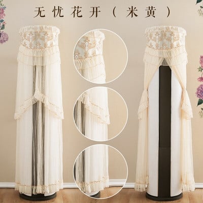 Acoperiri tridimensionale cilindrice din dantela pentru aparate de aer conditionat Aer conditionat pentru locuinta Husa de protectie Dulap de conditionare a prafului