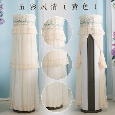 Acoperiri tridimensionale cilindrice din dantela pentru aparate de aer conditionat Aer conditionat pentru locuinta Husa de protectie Dulap de conditionare a prafului