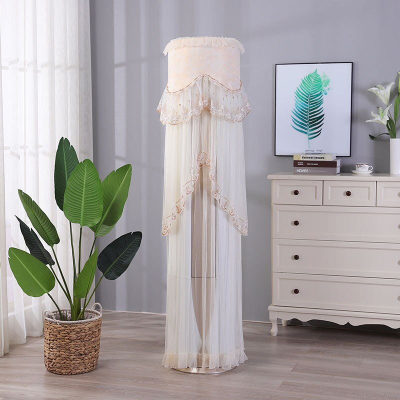 Acoperiri tridimensionale cilindrice din dantela pentru aparate de aer conditionat Aer conditionat pentru locuinta Husa de protectie Dulap de conditionare a prafului