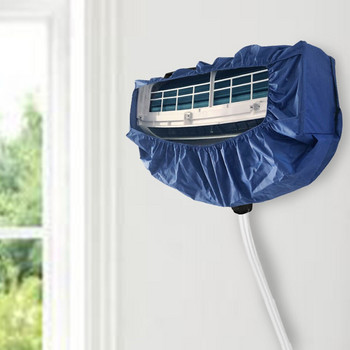 Почистващ капак за климатик с водопроводна тръба Водоустойчив Почистващ климатик Защита от прах Почистваща чанта за 1-3P