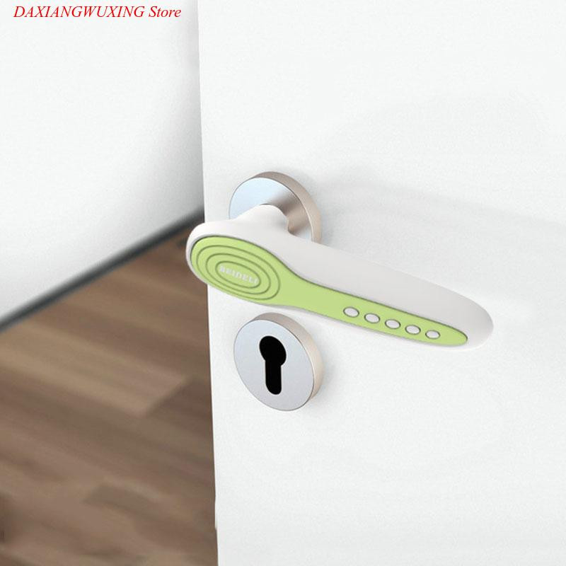 Védelem baba védőhüvely ajtó fogantyú burkolat baba biztonsági védőburkolatok otthoni dekoráció Kilincs alátét Gyermek biztonsági eszközök Szilikon