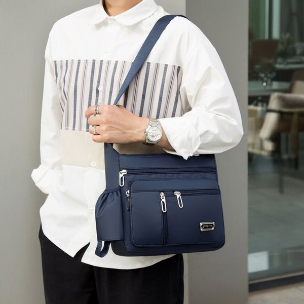 Textilná taška s veľkou kapacitou a niekoľkými priehradkami