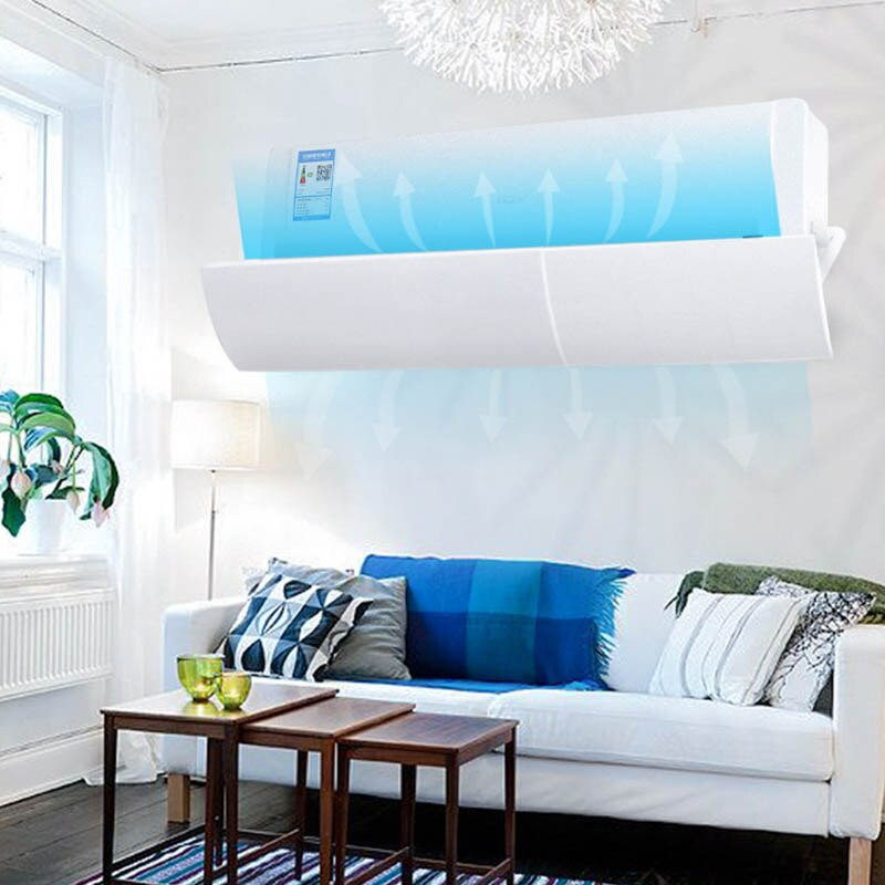 Prenosná klimatizácia s deflektorom proti priamemu fúkaniu, zasúvateľný štít proti vetru pre domácu klimatizáciu