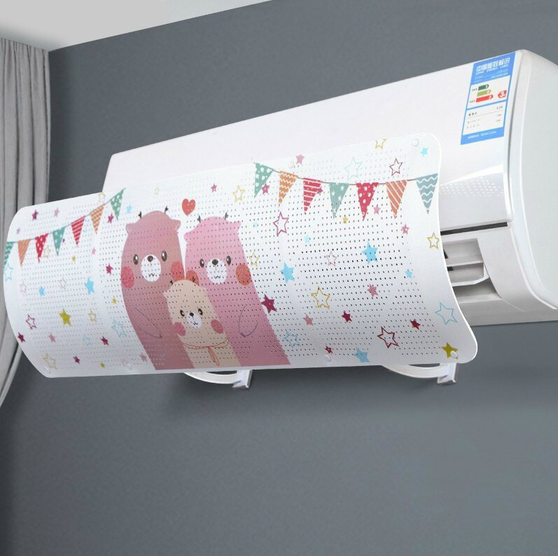 Nový nastaviteľný kryt klimatizácie, čelné sklo, tlmič klimatizácie, ochranný štít proti vetru pre klimatizáciu